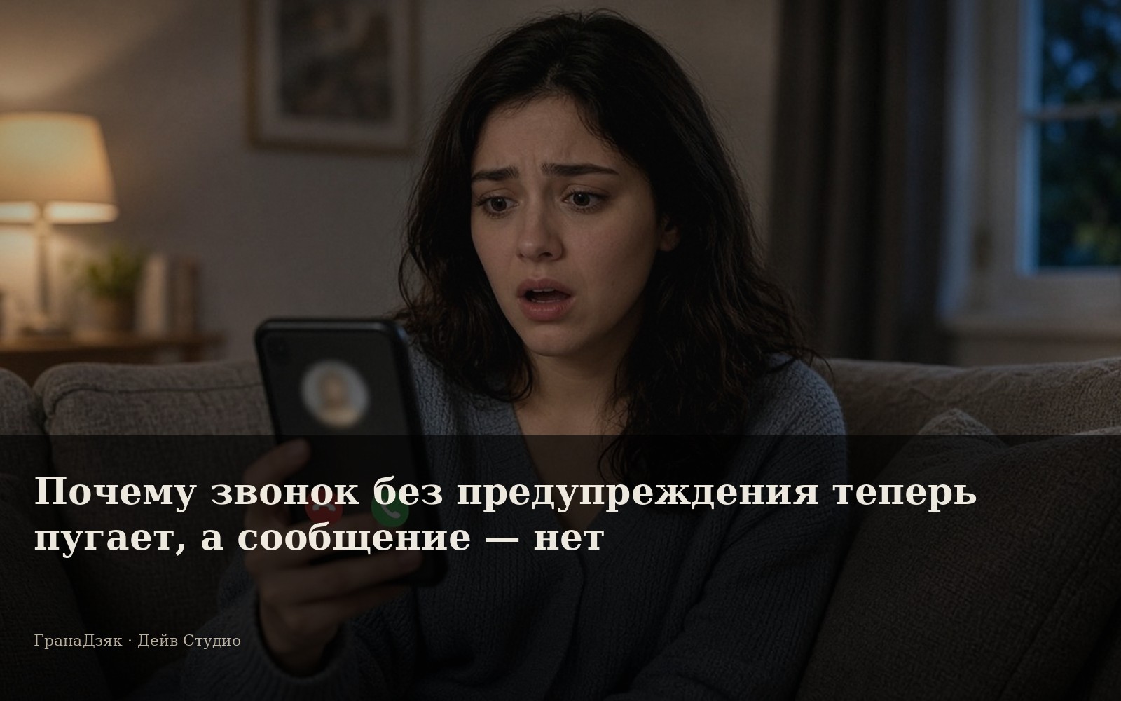 Почему звонок без предупреждения теперь пугает, а сообщение — нет