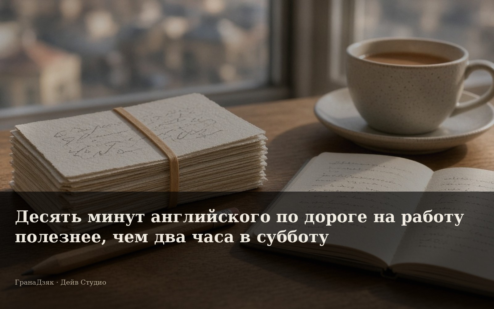 Десять минут английского по дороге на работу полезнее, чем два часа в субботу