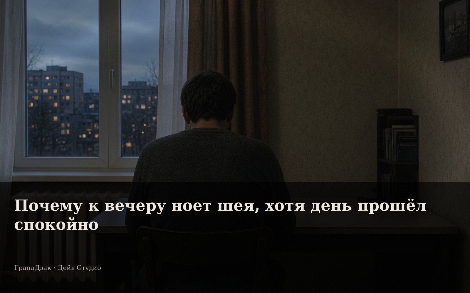 Почему к вечеру ноет шея, хотя день прошёл спокойно