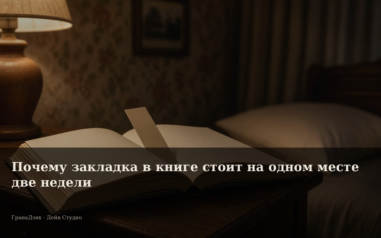 Почему закладка в книге стоит на одном месте две недели